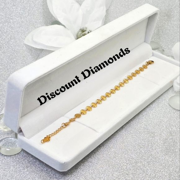18K Yellow Gold Titanium Ripple Zodiak Sign Bracelet - Picture 1 of 9
